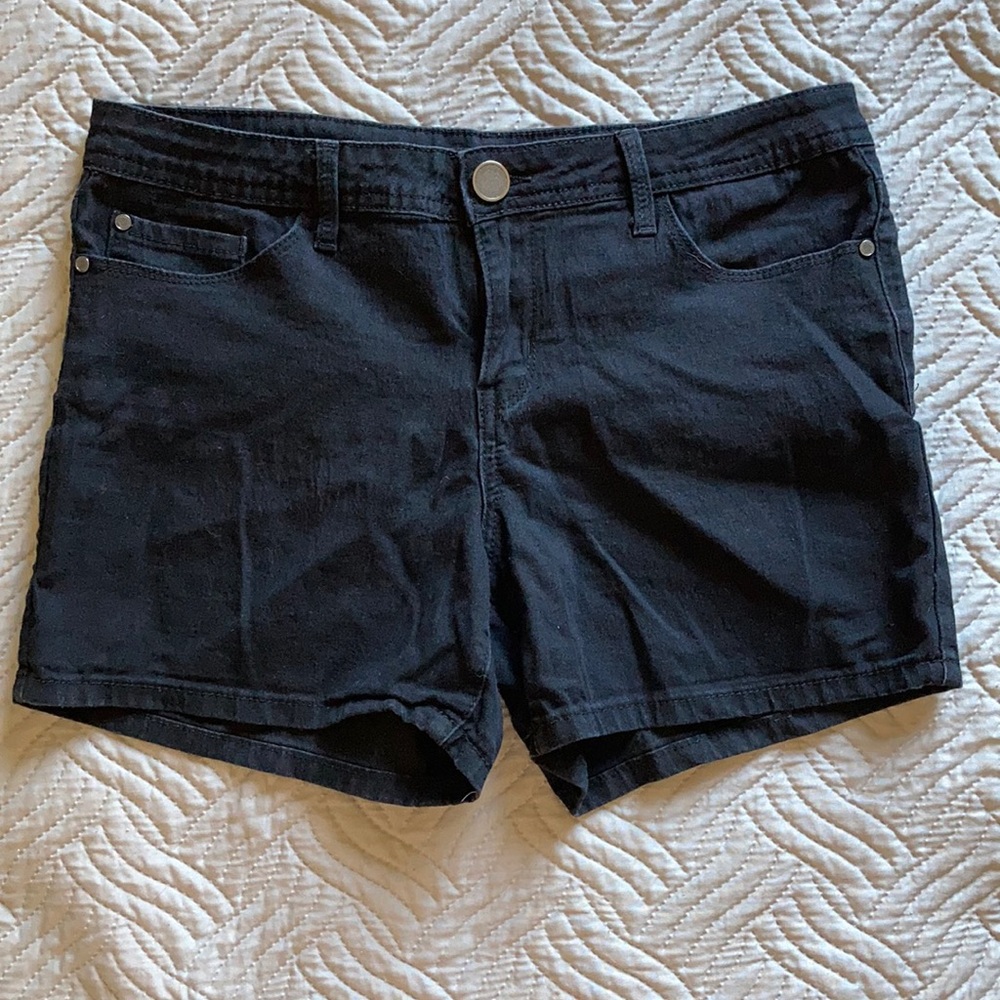 Black Jean shorts
